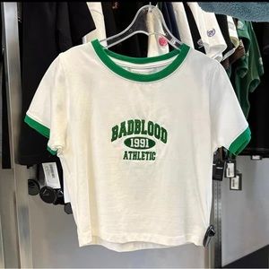 Brand new cropped shirt with tags